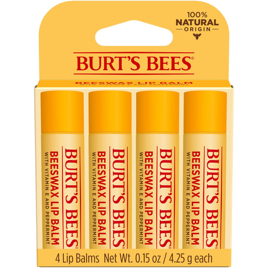 Burt's Bees 100% Natural Moisturizing Lip Balm (Original Beeswax)