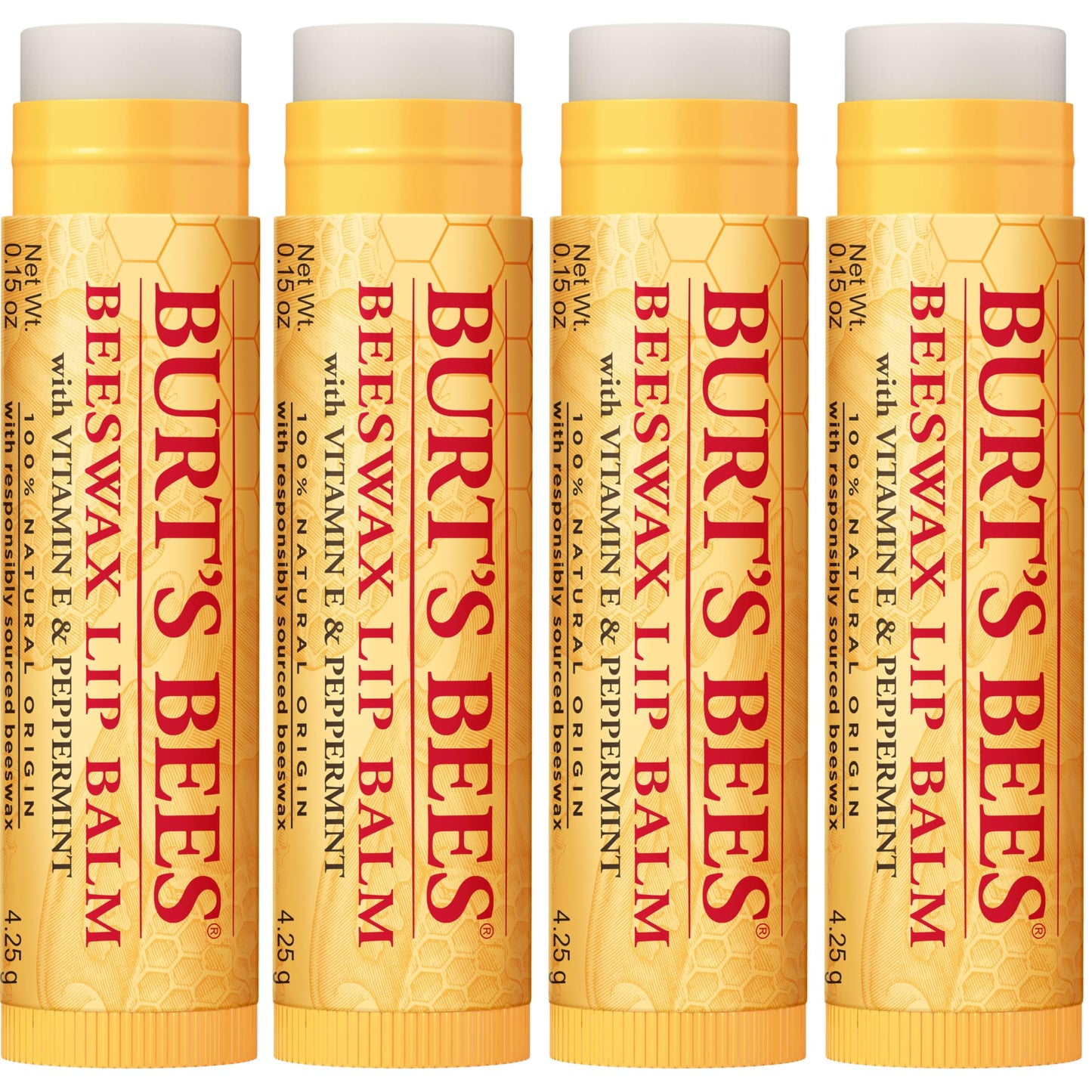 Burt's Bees 100% Natural Moisturizing Lip Balm (Original Beeswax)